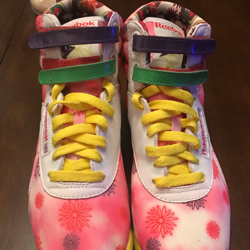 Multi color Reebok hightop old school